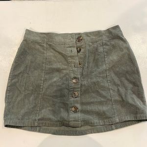 Rue 21 olive green mini skirt